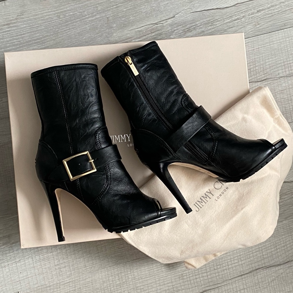 🎉HP🎉JIMMY CHOO BIKER BOOTIES
